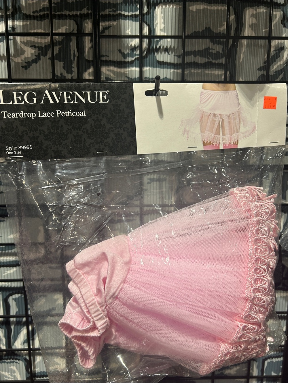 Leg Avenue Pink Teardrop Lace Petticoat Kids Costume Skirt